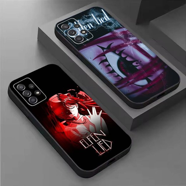 Lucy-y E-Elfen Lied weiche Handyhülle für Samsung Galaxy S26 S25 S24 S23 S22 S21 S20 S10 S9 S8 S7 S6 Ultra Plus FE Lite in Schwarz - Bild 1