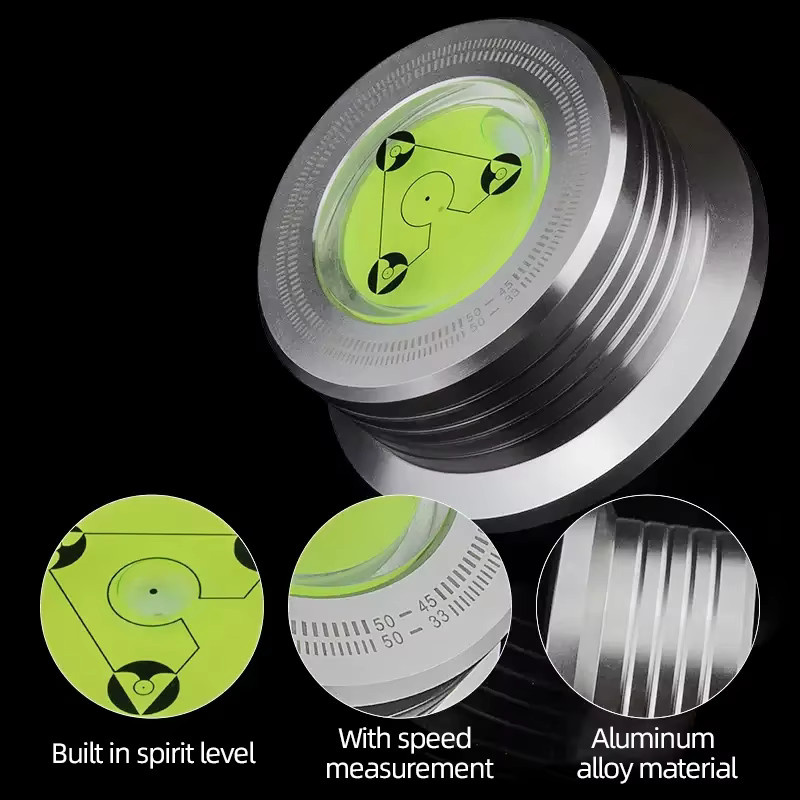 Todn LP-Scheibenstabilisator aus Aluminiumlegierung für Plattenspieler in Silber - Bild 3