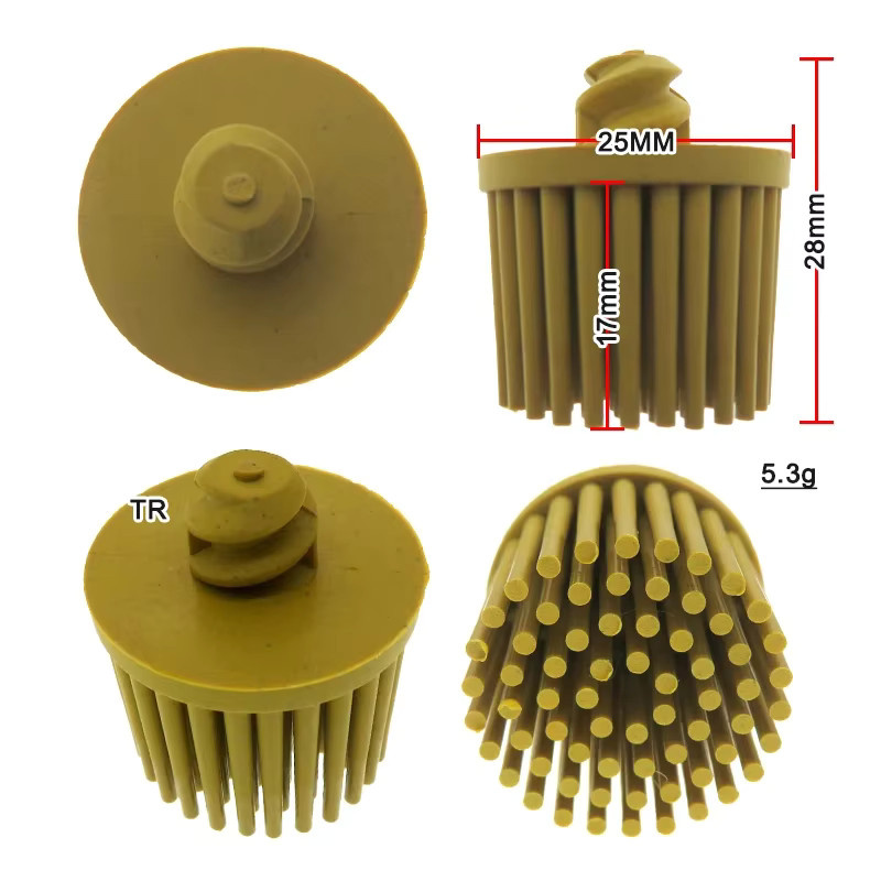 Vibratite Borstenscheibe zum Entgraten und Entfernen von Beschichtungen für Metall, erhältlich in 1, 2 oder 3 Zoll - Bild 2