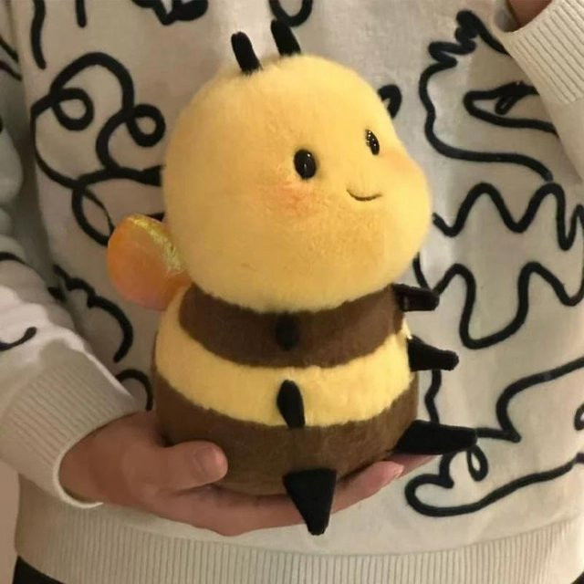 Cartoon-Honigbienen-Stofftier, Plüschtier, 20cm, ab 14 Jahre - Bild 1