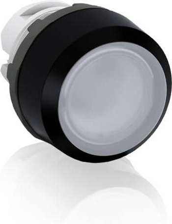 ABB MP1-10C Drucktaster-Frontelement in Schwarz mit IP66 Schutzart, Breite: 28 mm, Höhe: 11,5 mm - Bild 1