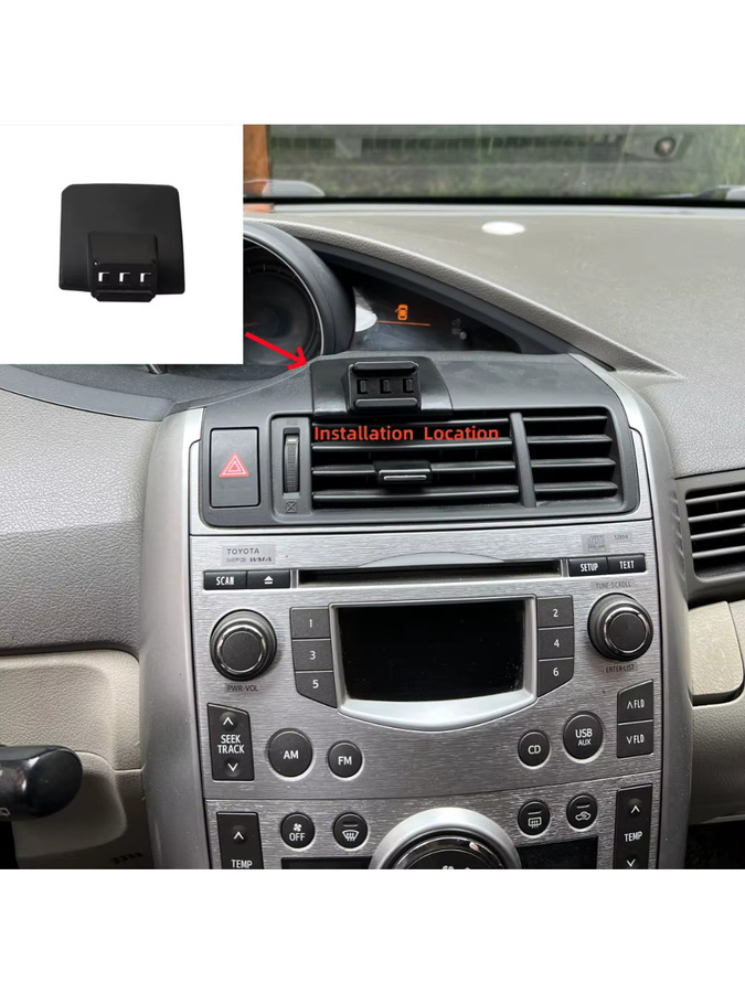 Magnetische MagSafe Autotelefonhalterung mit kabelloser Ladefunktion für Toyota Verso EZ, Schwarz - Bild 5