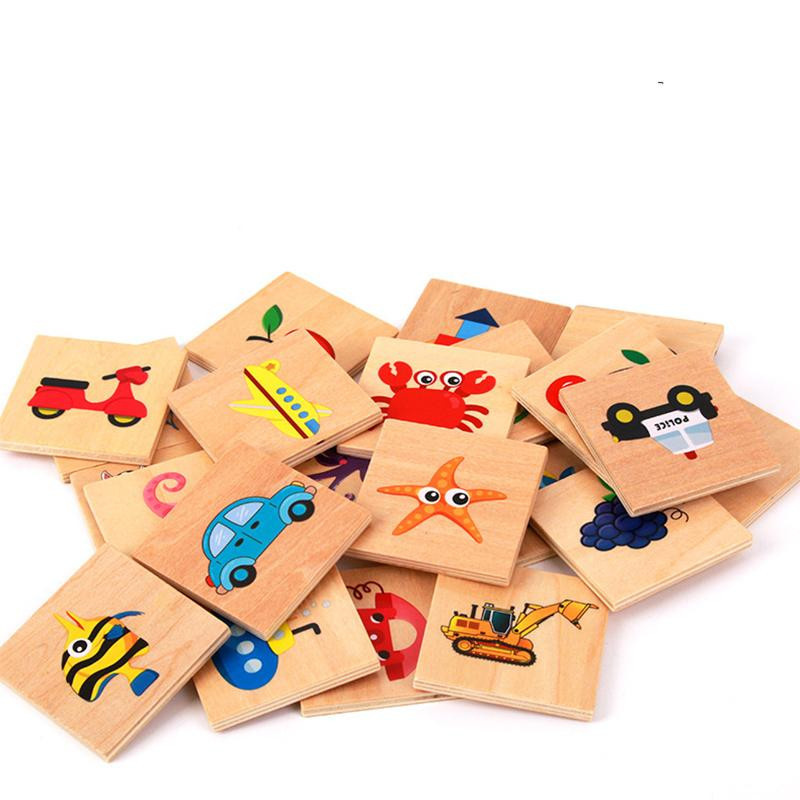 Linyi toy Montessori Form Zuordnen Brett Spiel Schatten Holz Bunt - Bild 2