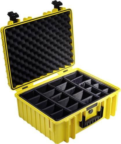 B & W International outdoor.cases Typ 6000 Kamerakoffer Wasserdicht Gelb - Bild 1