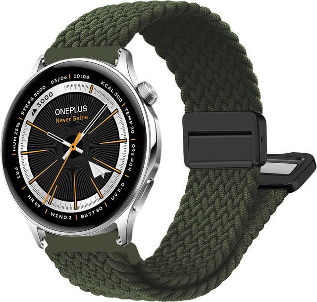 I LOVE LUO Uhrenarmband, magnetisch geflochten, Textil/NATO, Smartwatch-Zubehör - Bild 1