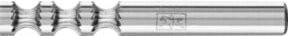 PFERD Hartmetall Radiusfrässtift silberfarben mit Schaft-Ø 8 mm und Radius Ø 8 x 30 mm zur Kantenbearbeitung - Bild 1
