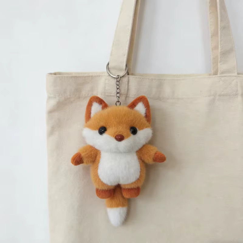 pangcangshu Fuchs-Spielzeug, Plüsch-Anhänger, Orange, Tiere - Bild 5