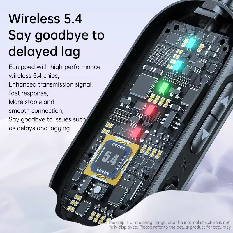 XIKCU 2-in-1 Bluetooth 5.4 Sender und Empfänger mit geringer Latenz und Dual-Verbindung, 3,5 mm Klinken-Adapter in Schwarz - Bild 3