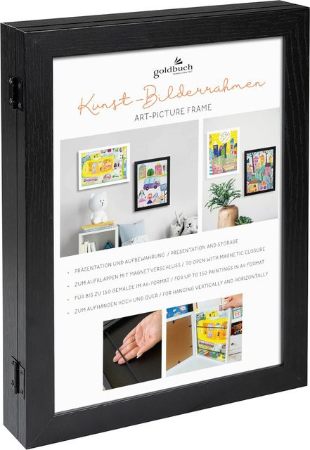 goldbuch Gallery Kunst-Bilderrahmen Schwarz DIN-A4 - Bild 1