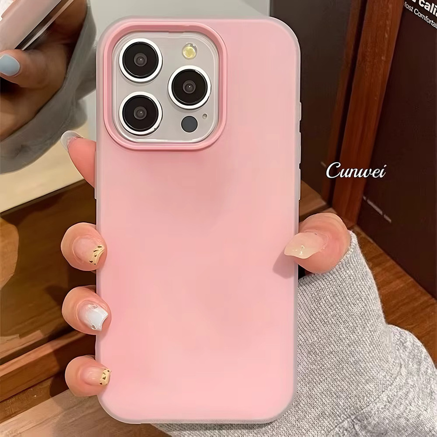 Candly Color 2 in 1 Handyhülle für iPhone 16 Pro Max, stoßfeste Kunststoff-Schutzhülle in Black und Pink - Bild 2