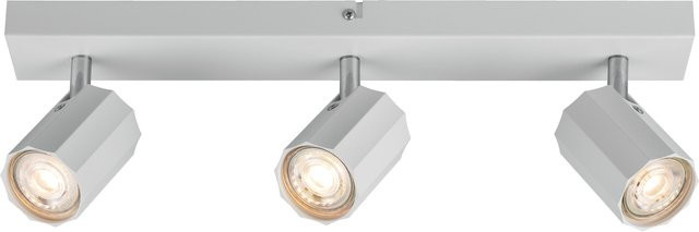 LIVARNO HOME Schienenleuchte mit 3 neigbaren und schwenkbaren LED-Spots in Mattweiß - Bild 1