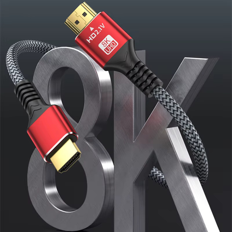 8K HDTV 2.1 HDMI Kabel 48Gbps mit eARC und Dolby Vision in Rot, kompatibel mit Xiaomi TV Box und PS5 - Bild 5
