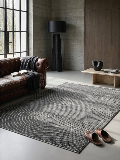 Wetterfester Outdoor-Teppich Kadima Design in Anthrazit B/B: 120 x 160 cm - Bild 1