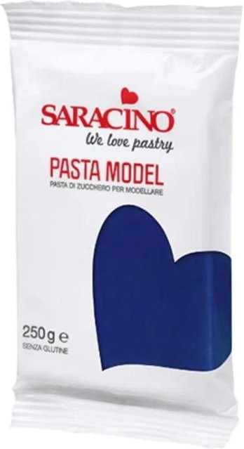 Saracino Dunkelblaue Modelliermasse glutenfrei 250 g - Bild 1