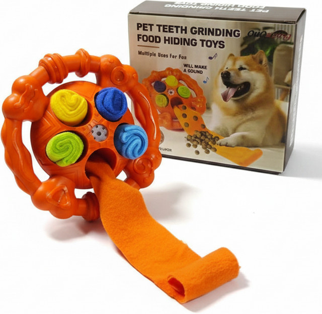 Dr.DC Kauspielzeug für Hunde, interaktiver Schlepperball, 6 Zoll - Bild 1
