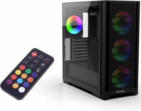 INCA EMG-17XB Midi-Tower PC-Gehäuse in Schwarz - Bild 1