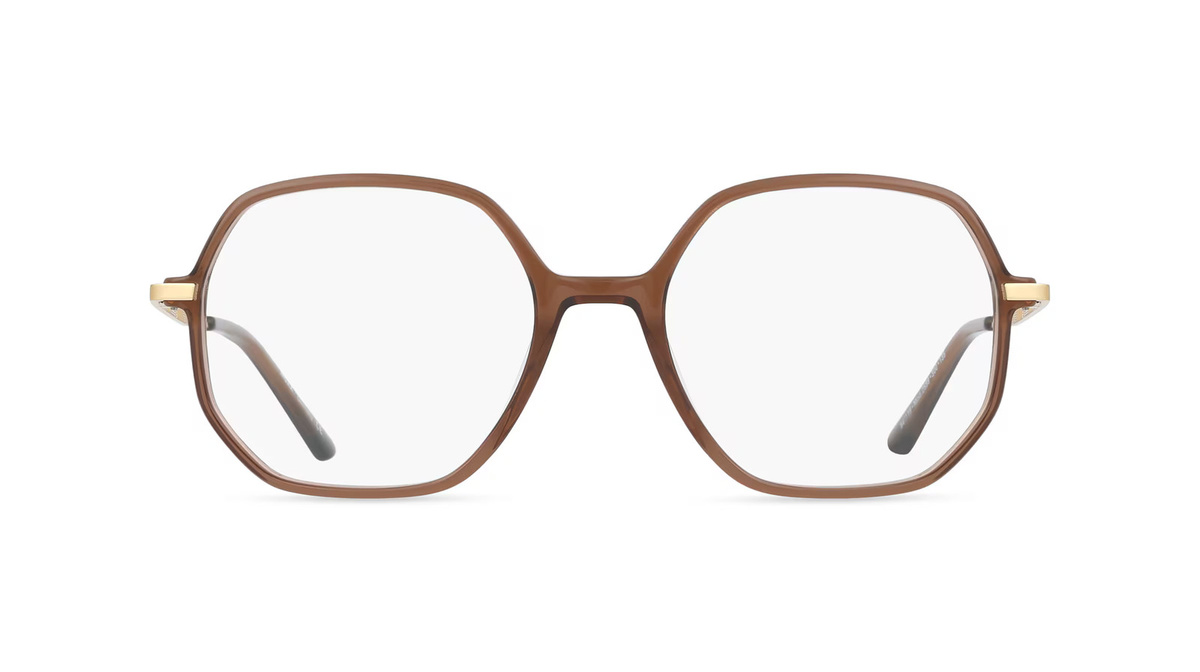 Mexx 2599 Korrektionsbrille, Damen, Vollrand, Geometrisch, Kunststoff, braun, gold - Bild 1