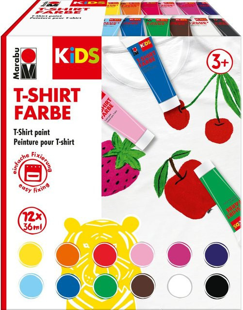 Marabu KiDS T-Shirt Farbe Bunt / Mehrfarbig 12-teiliges Set - Bild 1