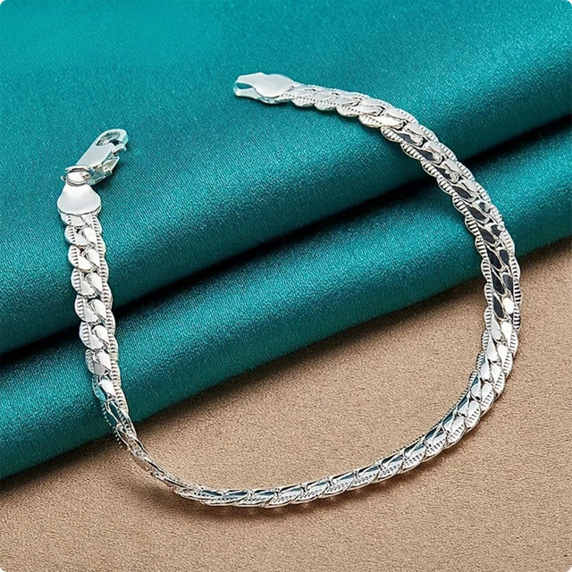 DOTEFFIL Armband 925 Silber, 6 mm, Unisex - Bild 1