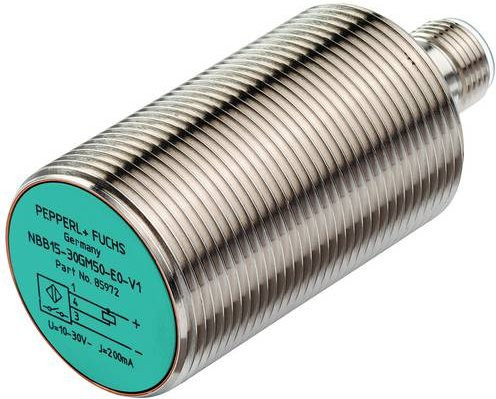 Pepperl+Fuchs Induktiver Sensor NBB15-30GM50-E1-V1-M1 293454-0033 NPN in Silber - Bild 1