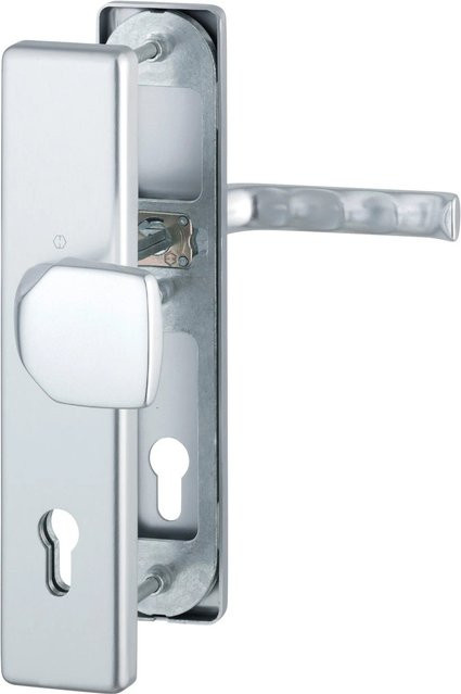 Hoppe Schutz-Wechsel-Garnitur London in Alu Natur mit PZ-92, B/T/H: 265,0 x 192,0 x 59,0 mm - Bild 1