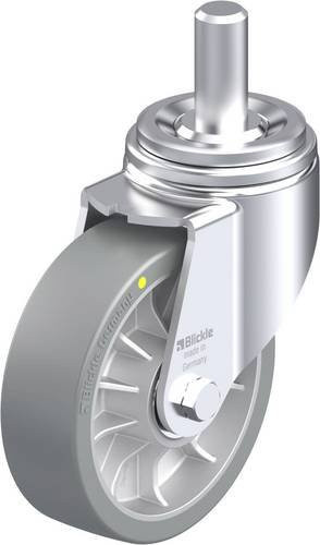 Blickle Stahlblech-Lenkrolle LHZ-ALTH 162K-AS in Silber, Rad-Durchmesser: 160 mm, Tragfähigkeit: 900 kg - Bild 1