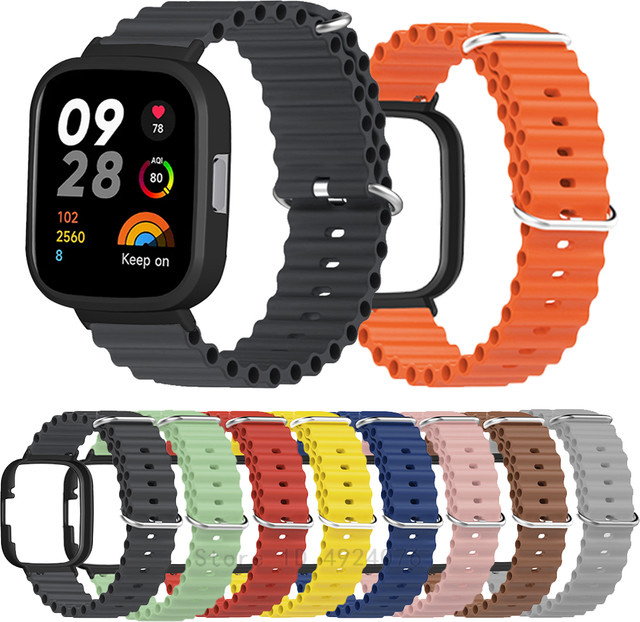 Smartwatch Armband für Redmi Uhr 3, Silikon, Schwarz, Unisex - Bild 1