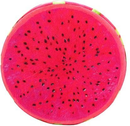 ModeMix Rundes Fruchtscheiben Kissen mit 3D-Druck in Orange und Multicolour, Durchmesser: 33 cm - Bild 1