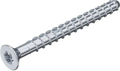 OBO Bettermann HMS-KS5X50 Senkkopfschraube aus verzinktem Stahl in Silber, Durchmesser: 5 mm, Länge: 50 mm - Bild 1