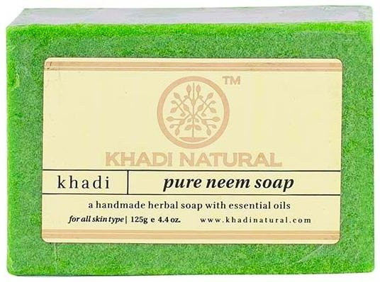 Khadi Natural Naturseife mit Neem, 125 g, für unreine Haut - Bild 1