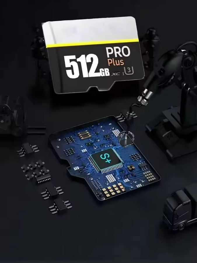 BMAD High-Speed SD-Karte V30 A2 mit Micro TF SD-Adapter für Smartphone, Tablet und PC, Schwarz - Bild 3
