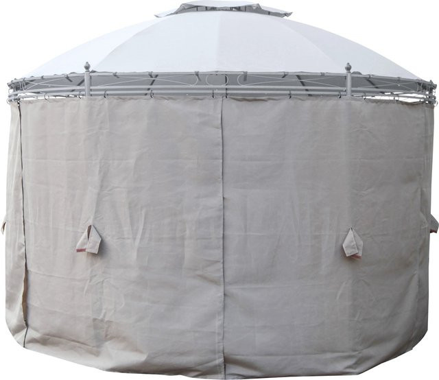 6er-Set Seitenteile für Pavillon Braga aus Polyester in Grau - Bild 1