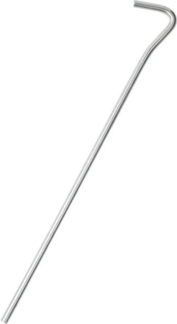 vidaXL Zeltheringe aus verzinktem Stahl, 25 Stück, Farbe: Silber, Länge: 23 cm, Durchmesser: 5 mm - Bild 1