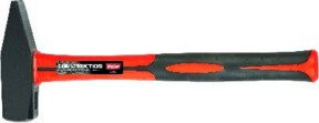 POLET Schlosserhammer FIBER 5001 mit Glasfaserstiel und Schmiedestahl Kopf in Rot, 800 g - Bild 1