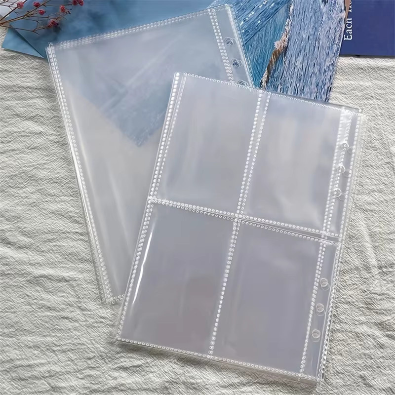 Transparente A5 Sammelkarten-Hüllen mit 4-Fach-Design und Top-Loading Funktion für K-Pop Membrankarten - Bild 2