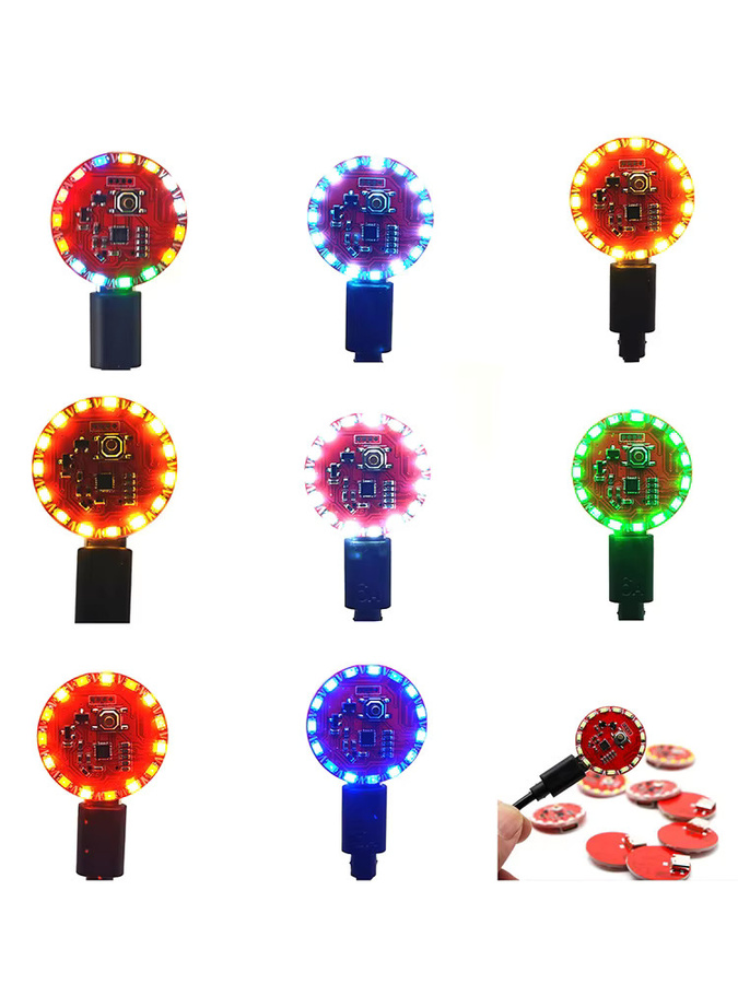 Smart LED Multi-Effekt Dynamische Rotierende Lampe mit 16 Modi und RGB-Beleuchtung, USB Type-C Anschluss, Blau, für Schreibtischdekoration und Atmosphärenbeleuchtung - Bild 3