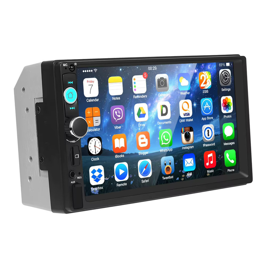Podofo Multimedia-Autoradio mit 7 Zoll Touchscreen, Bluetooth, Mirror Link und FM-Radio in Schwarz - Bild 6