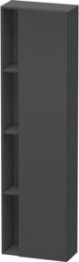 Duravit Hochschrank DuraStyle in Anthrazit Matt, B/T/H: 50 x 24 x 180 cm, Tür rechts - Bild 1