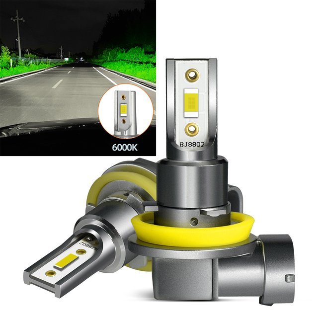 Halogen-LED-Nebelscheinwerferlampen Plug-and-Play in den Farben Gold, Weiß und Blau mit verschiedenen Farbtemperaturen und Sockeltypen H7, H4, H11, H8, H9, H16, 9005, 9006 - Bild 1