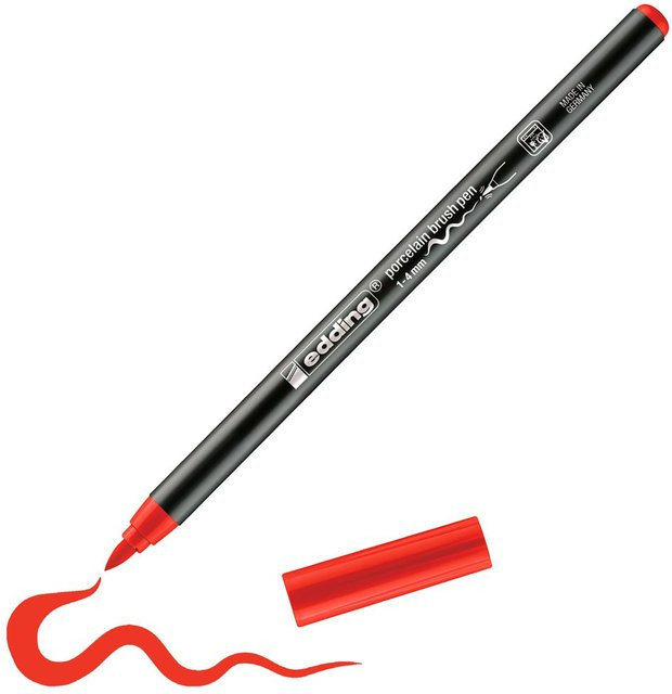 edding 4200 Porzellan-Brushpen in Rot - Bild 1