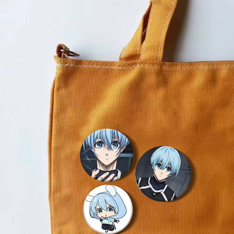 bilibili Brosche, Emaille-Pin, Cartoon-Stil, rund - Bild 4