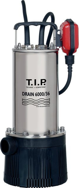 T.I.P. Tauchdruckpumpe Drain 6000/36 aus Edelstahl mit 6000 l/h und 34 m Förderhöhe - Bild 2