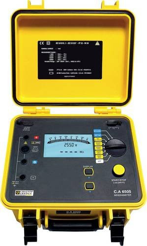 Chauvin Arnoux C.A 6505 Isolationsmessgerät Gelb, 500 V bis 5000 V, 10 TΩ - Bild 1