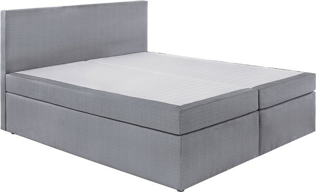 SUN GARDEN Boxspringbett Cairns in Grau mit Bonell-Federkern, B/T: 180 x 200 cm - Bild 1