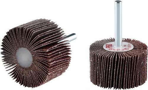 Rhodius Fächerschleifer 305143 für Metall, 10 Stück, Braun - Bild 1