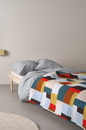 Jotex NIKA Tagesdecke mit geometrischem Muster in Multicolour, gesteppt aus Baumwolle und Polyester