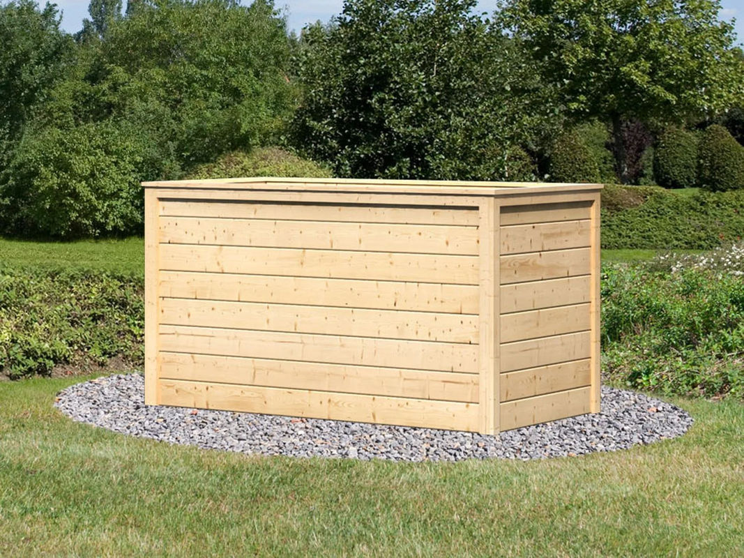 Karibu Hochbeet Lyss aus Holz mit Folie in Naturbelassen, Größe Mittel - Bild 2