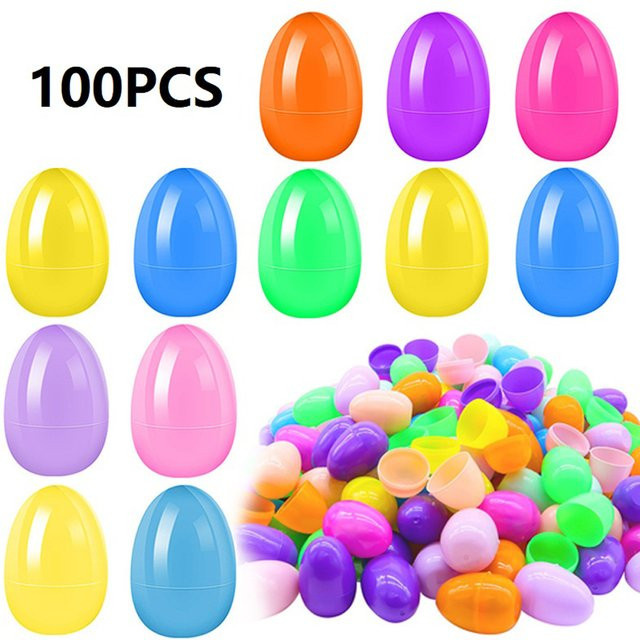APWIKOGER Ostern Eierschalen zum Befüllen, ovale Geschenkboxen für Kinder in Multicolor - Bild 1