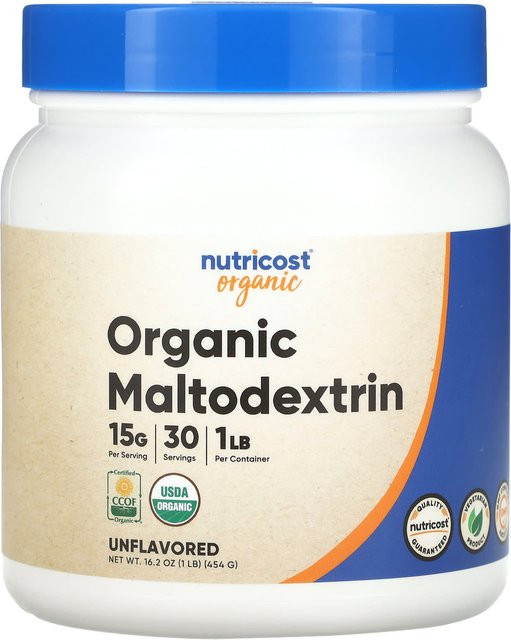 Nutricost Bio-Tapioka-Maltodextrin geschmacksneutral 454 g - Bild 1