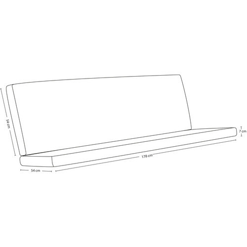 Angerer Hollywoodschaukelauflage Joy Blau B/L: 180 x 54 cm - Bild 3